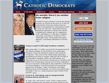 Tablet Screenshot of catholicdemocrats.org